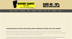 Desktop Screenshot of bigfootcarpets.com