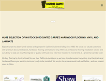 Tablet Screenshot of bigfootcarpets.com